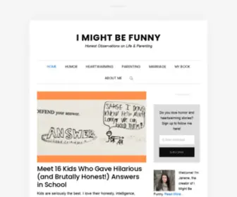 Imightbefunny.com(I Might Be Funny) Screenshot