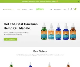 Imihaku.com(Organically Grown Hawaiian Hemp Oil) Screenshot