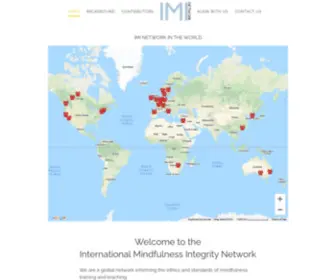 Iminetwork.org(IMI Network global network for the integrity of mindfulness training teaching) Screenshot