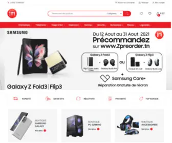 Iminfo.tn(Iminfo assure la vente en ligne de matériel informatique en Tunisie) Screenshot