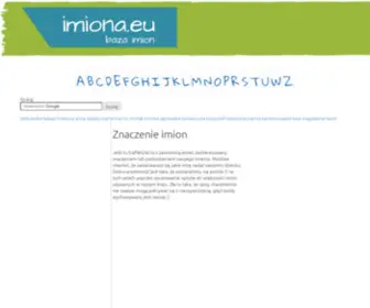 Imiona.eu(Znaczenie imion) Screenshot