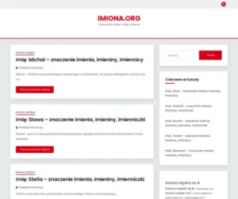 Imiona.org(Znaczenia imion i daty imienin) Screenshot