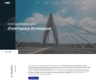 Imis.ma(Institut marocain d’intelligence stratégique) Screenshot