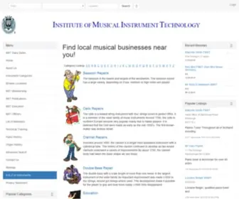 Imit.org.uk(Institute of Musical Instrument Technology Repair) Screenshot