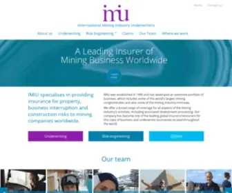 Imiu.co.uk(International Mining Industry Underwriters) Screenshot