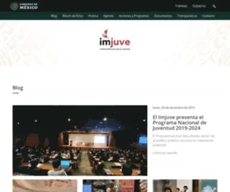Imjuventud.gob.mx(Bienvenido al sitio del Instituto Mexicano de la Juventud) Screenshot