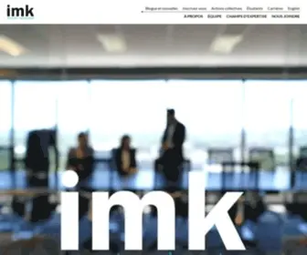 IMK.ca(Cabinet boutique spécialisé en litige) Screenshot