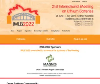 IMLB2022.org(IMLB 2022) Screenshot