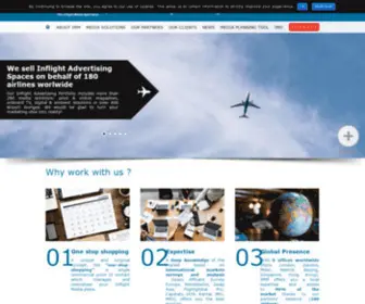 IMM-International.com(Inflight Advertising & Inflight Media Marketing) Screenshot