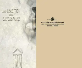 IMM-Marbre.com.tn(IMM: Les Industries Maghrébines du Marbre) Screenshot