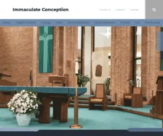 Immaculateconception.org(Immaculate Conception Church) Screenshot