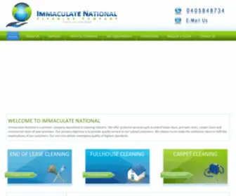 Immaculatenational.com.au(End of Lease Cleaning Adelaide) Screenshot