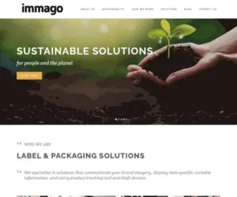 Immago.com(Global clothing label and packaging solutions) Screenshot