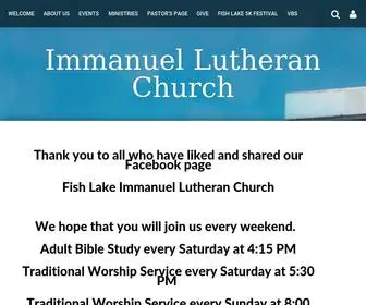 Immanuel-Fishlake.org(Immanuel Lutheran Church) Screenshot