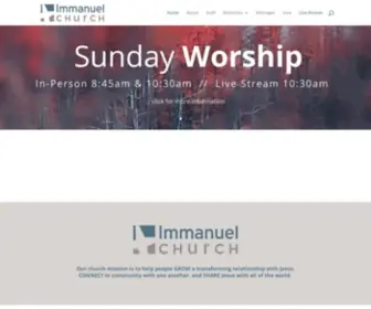 Immanuelcma.org(Immanuel Church) Screenshot