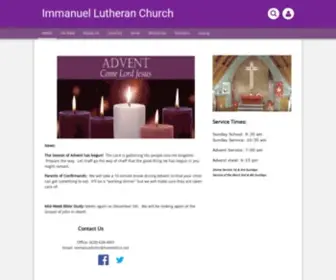 Immanuellutherancanton.com(Immanuel Lutheran Church) Screenshot