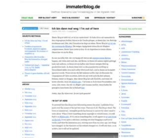 Immateriblog.de(Matthias) Screenshot