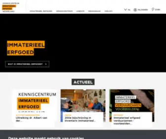 Immaterieelerfgoed.nl(Immaterieel erfgoed) Screenshot