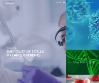 Immatics.com(Delivering the power of T cells to cancer patients) Screenshot