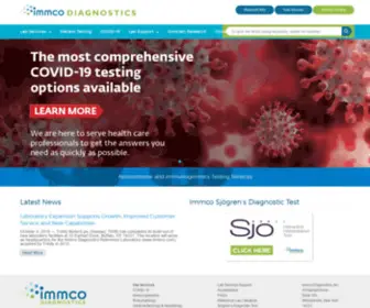 Immco.com(Immco Diagnostics) Screenshot