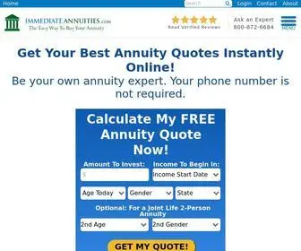 Immediateannuities.com(Immediate Annuities) Screenshot