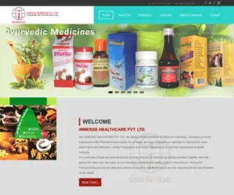 Immensehealthcare.com(Immense Healthcare Pvt) Screenshot