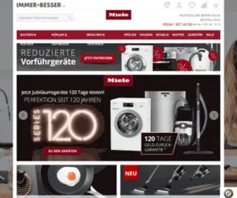 Immer-Besser.de(Miele Shop) Screenshot