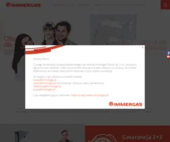 Immergas.pl(Immergas Polska) Screenshot