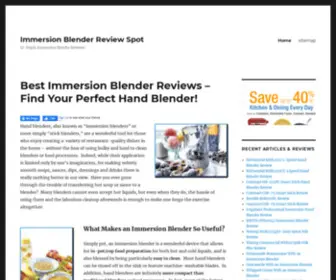 Immersionblenderreviewspot.com(Best Immersion Blender Reviews) Screenshot