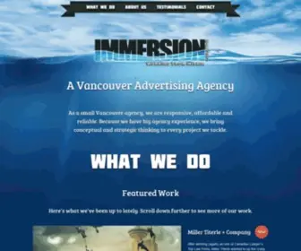 Immersioncreative.com(Immersion Creative) Screenshot