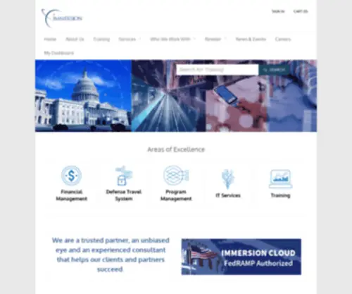 Immersioninc.com(Immersion Consulting) Screenshot