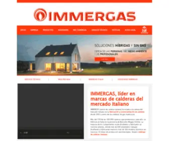 Immerspagna.com(Fabricación de calderas de condensación) Screenshot