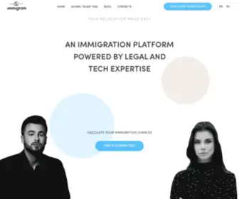 Immigram.io(A Relocation Immigration Platform for IT Specialists and Entrepreneurs) Screenshot