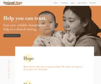 Immigranthope.org(Immigrant Hope) Screenshot