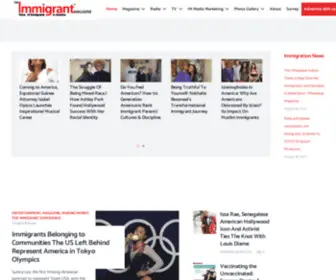 Immigrantmagazine.com(Immigrant Magazine Online) Screenshot