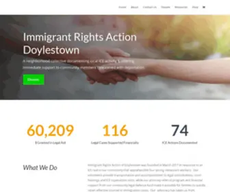 Immigrantrightsaction.org(Immigrant Rights Action of Doylestown) Screenshot