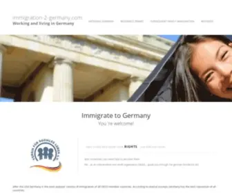 Immigration-2-Germany.com(Immigration to Germany) Screenshot