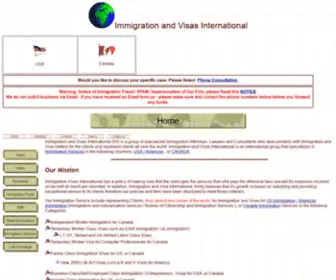 Immigrationandvisas.com(Immigration and visas international) Screenshot