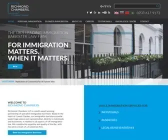 Immigrationbarrister.co.uk(Richmond Chambers) Screenshot