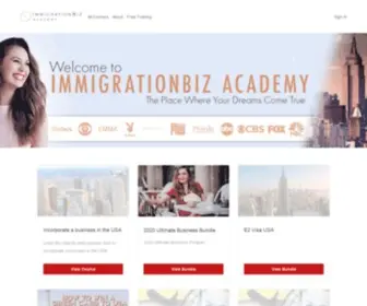 Immigrationbizacademy.com(ImmigrationBiz Academy) Screenshot