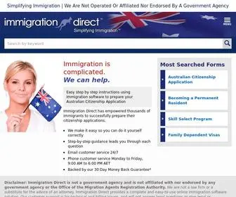Immigrationdirect.com.au(Prepare your Australian Citizenship) Screenshot