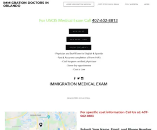 Immigrationdoctorsinorlando.com(Immigration Doctors In Orlando) Screenshot