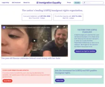 Immigrationequality.us(Immigration Equality) Screenshot