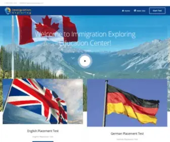 Immigrationexploring.net(Educational Center) Screenshot