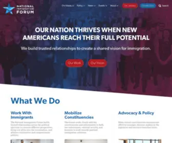 Immigrationforum.org(National Immigration Forum) Screenshot