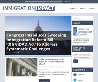 Immigrationimpact.com(Immigration Impact) Screenshot