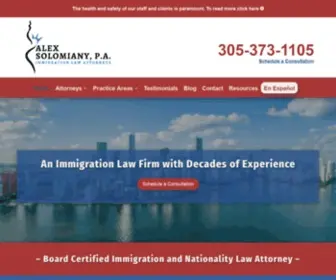 Immigrationlawmiami.com(Miami FL Immigration Lawyer) Screenshot