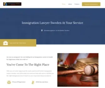 Immigrationlawyer.se(Immigration Lawyer In Sweden) Screenshot