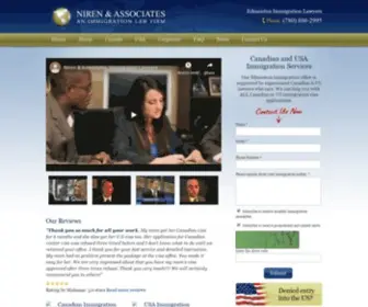 Immigrationlawyeredmonton.com(Canadian & US Immigration Lawyers in Edmonton AB) Screenshot