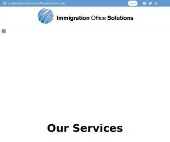 Immigrationofficesolutions.com(Immigration Solutions) Screenshot